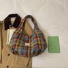 Womens Plaid Hobo Bag Casual Shoulder Handbag Large Tote Purse for Travel