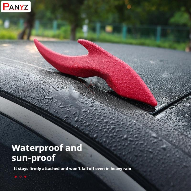 Car Roof Dragon Horn 1 pair 3D Car Stickers Strong Adhesion Not Falling in Rain For Peugeot 106 107 206 208 306 207 307 406 407