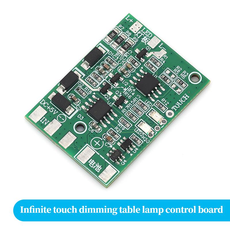 TP4056 Touch Dimming LED Control Board Lithium Charge Protection Infinite Touch Dimming DIY Desk Lamp Circuit Panel