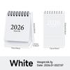 2026 Morandi Color Mini Desk Calendar, Desktop Planning Calendar Memo Message Small Ornament