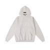 Unisex Oversized Hooded Sweatshirt With Flock Letter Print Soft Cotton Blend Warm Lined