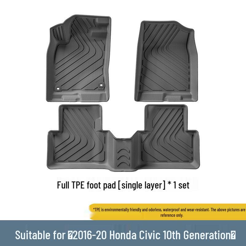 Honda Civic 2016-2024 TPE Floor Mats & Trunk Liner