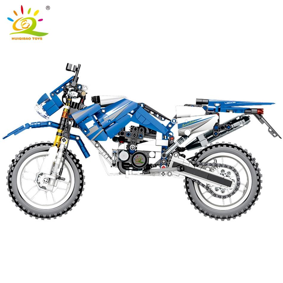 799Pcs Motorcycle Building Blocks Speed Champions Car Technical Model Brick Educational Toys for Children Kids Gift