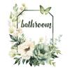 English Slogan Bathroom Flower Bathroom Home Decoration Wall Sticker