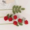 Hand-Knitted Multi-Headed Wool Rose - Qixi Festival Creative Gift Simulation for Birthdays