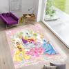 Multiple styles of Disney princess-themed rugs: Dreamy party rugs, large-area non-slip, washable mats, suitable for playrooms,