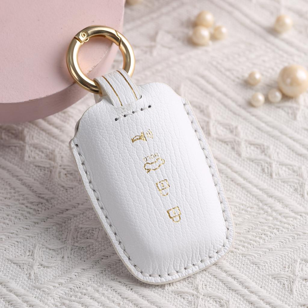 Customized Car Key Cover Is Suitable for Old Kia High-end Leather Pure Hand-stitched Key Protection Shell Buckle