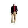 Camisa de Manga Comprida Cor Sólida Polo Ralph Lauren SS22 Camisas Masculinas Vermelho 710767906-005