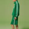 Adidas Originals Cn Short U Three Stripe Color Block Elastic Waist Sports Shorts Unisex Shorts Green IT4479