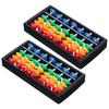 Kids Childrens Small 7 Column Plastic Abacus Montessori Math Toy Colorful Beads Arithmetic Calculating Tool Learning Educational Teaching Aid