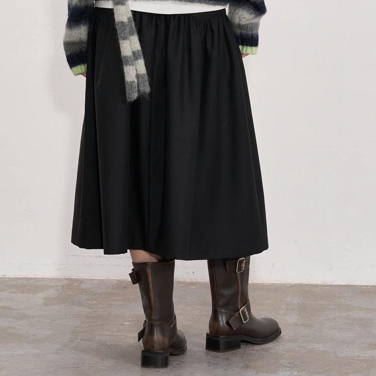 Europäische Station handpolierte alte Retro Kurzstiefel Damen 2025 großer Schaftumfang Spice Girl Wind Gürtelschnalle Ritterstiefel Tide