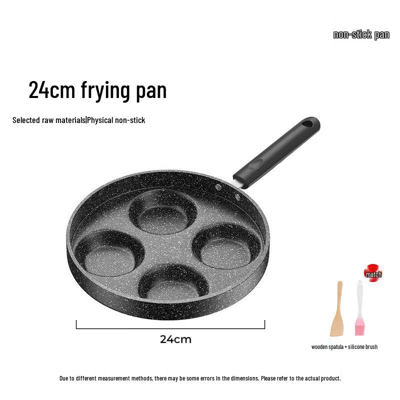 4-Hole Maifan Stone Non-Stick Breakfast Frying Pan