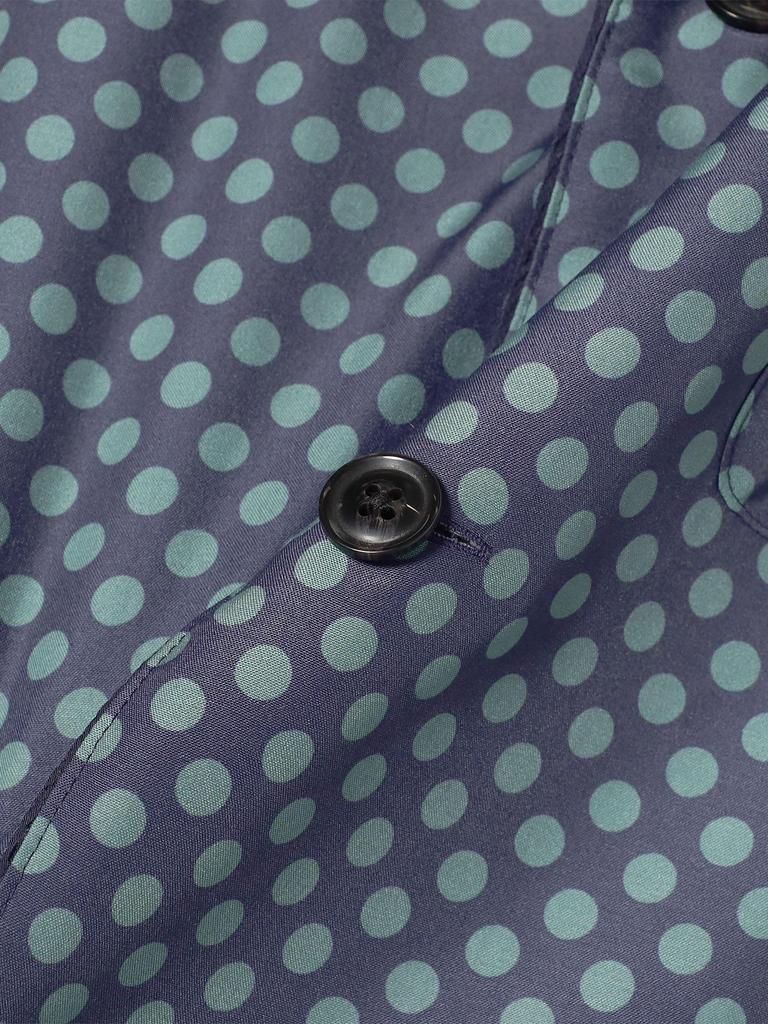 Beams Boy Women's Short Sleeve Polka Dot Shirt, Navy, Free Size