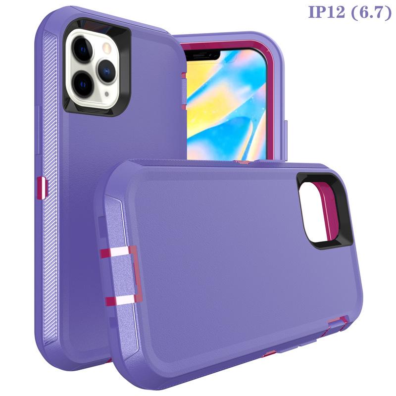 3IN1 For iPhone 15 11 12 13 14 Pro Max XR XS XSMAX X 12/13MINI SE 6 6S 7 8 Plus Heavy Duty Shockproof Armor Phone Case Cover