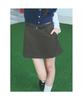 Belted Mini Skirt Brown