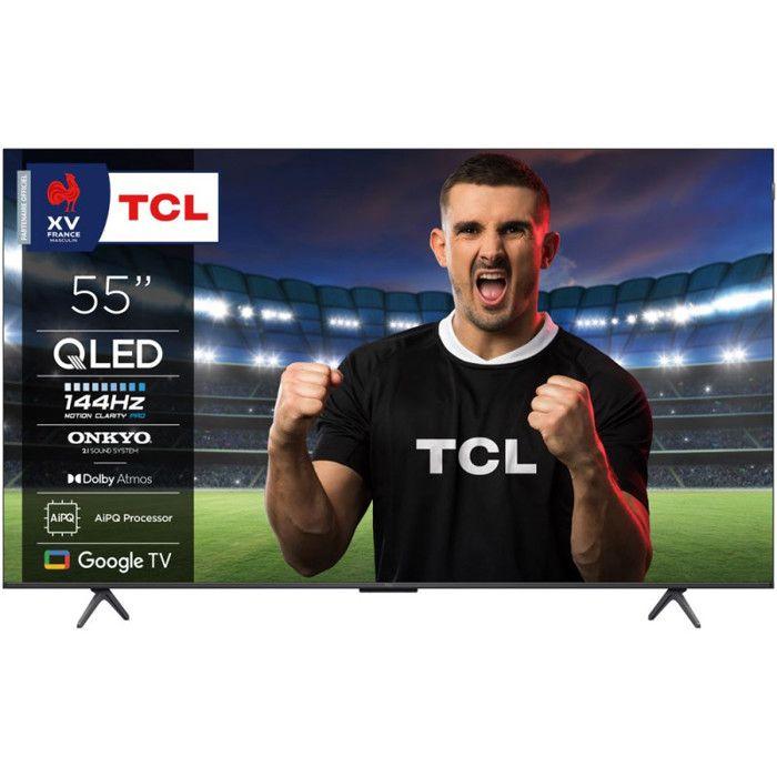TV QLED Tcl 55P89K 138 cm 4K UHD Aluminium brossé