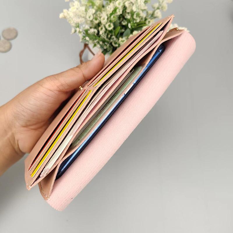 Women's Ultra-Thin Portable Long Wallet - Clutch Purse, Coin Pouch & Card Holder