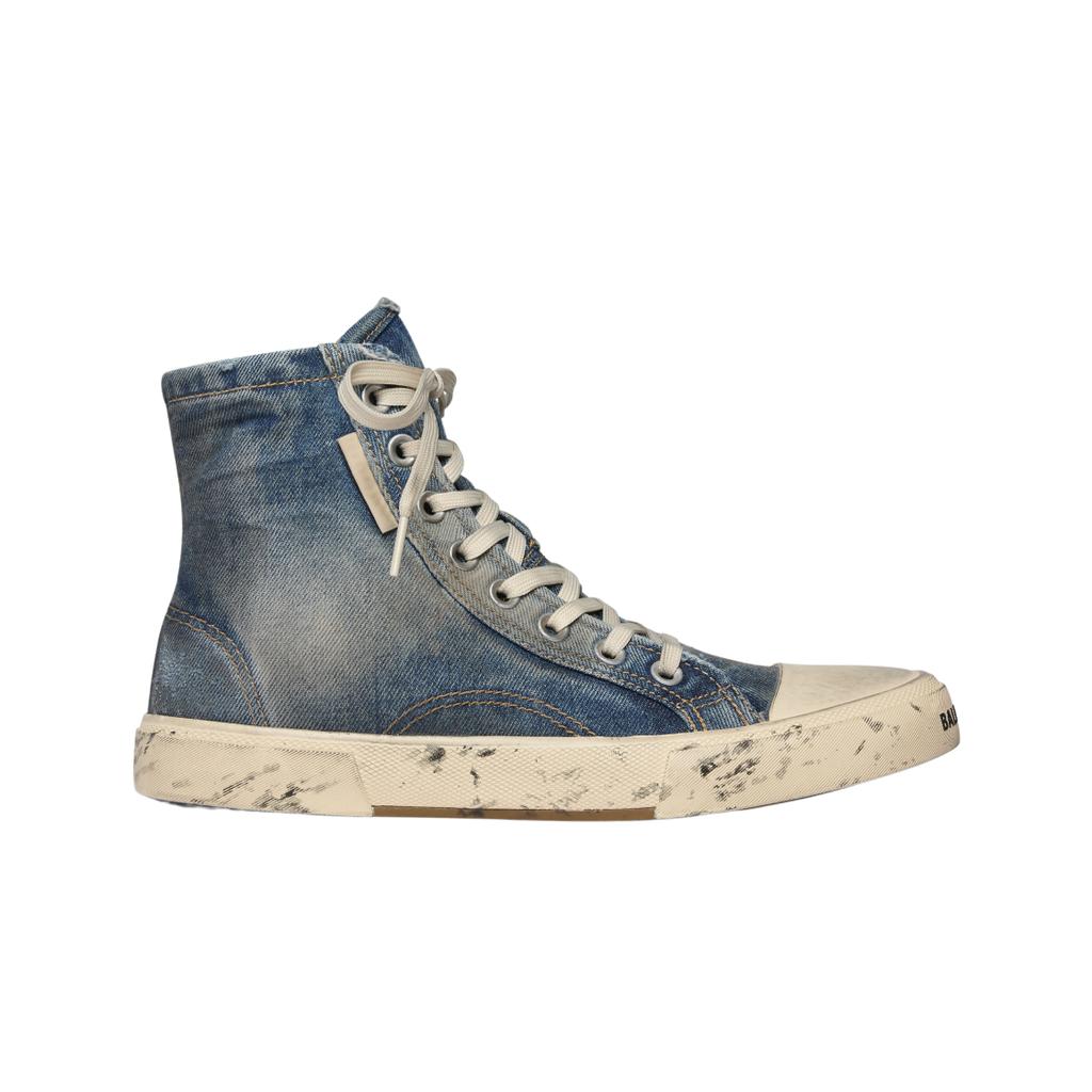 Balenciaga Paris High Top Sneakers Blue