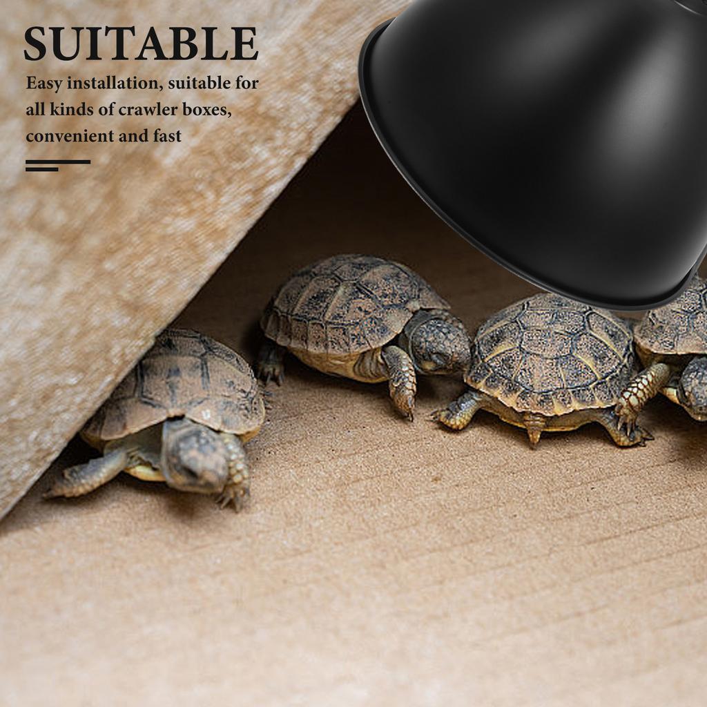 Heating Lamp Cover Insulated Iron Reflector Dome Box Accessory Pet Cage Terrarium Heat Lamp Shade Reptile Lampshade Replacement