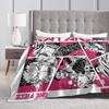 Katakuri Figure Flannel Blankets Monkey D Luffy Awesome Throw Blankets for Bed Sofa Couch 125*100cm Bedspread