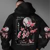 Unisex Hooded Sweatshirt With Vintage Print Loose Fit Long Sleeve Pullover Winter Casual Wear