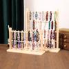 Storage Shelf Jewelry Display Stand Vintage Bracelet Frame Wooden Storage Rack  Accessories Storage