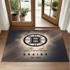 Boston Bruins Design Crystal Velvet Rug Soft Decorative Mat for Bedroom Entrance
