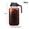 Glass Pitchers With Lid, 32/64 Oz Sun Tea Pitcher, Half Gallon Mason Jar Pitcher With Wide Mouth Airtight Lid