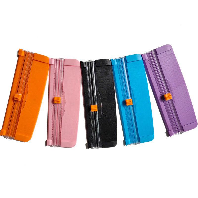 

857A4 Paper Cutter with Hidden Safety Blade - Plastic Trimmer for Cutting Paper