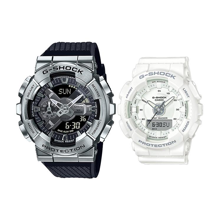 

CASIO Unisex Pair Table Series Black Watch GM-110-1A+GMA-S130-7AER