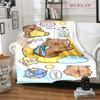 Capybara Companions Blanket Suitable for All Seasons Soft and Comfortable Digital Printing Sheet Nap Blanket