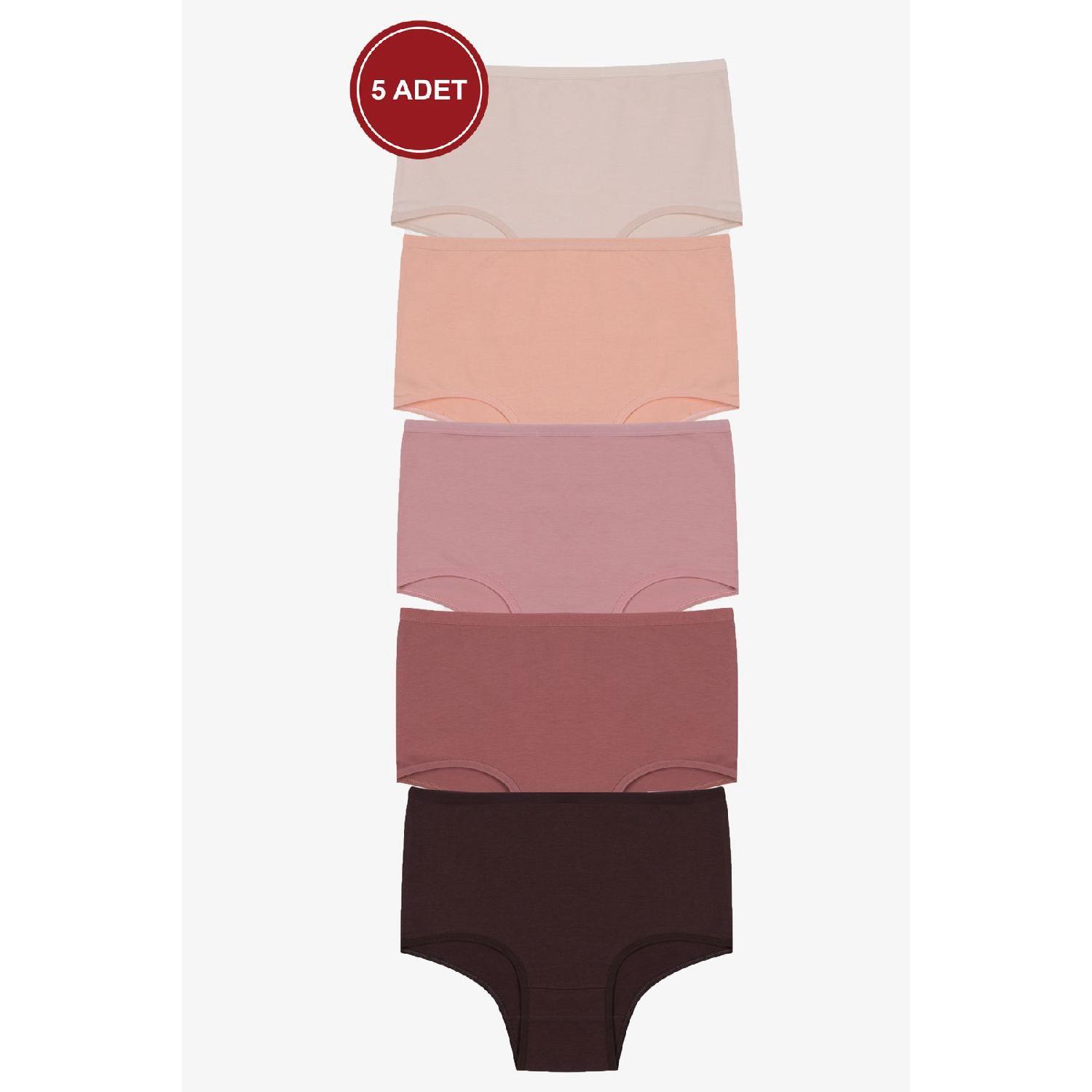 

Женские трусики из лайкры с очень высокой талией, 5 предметов M серый