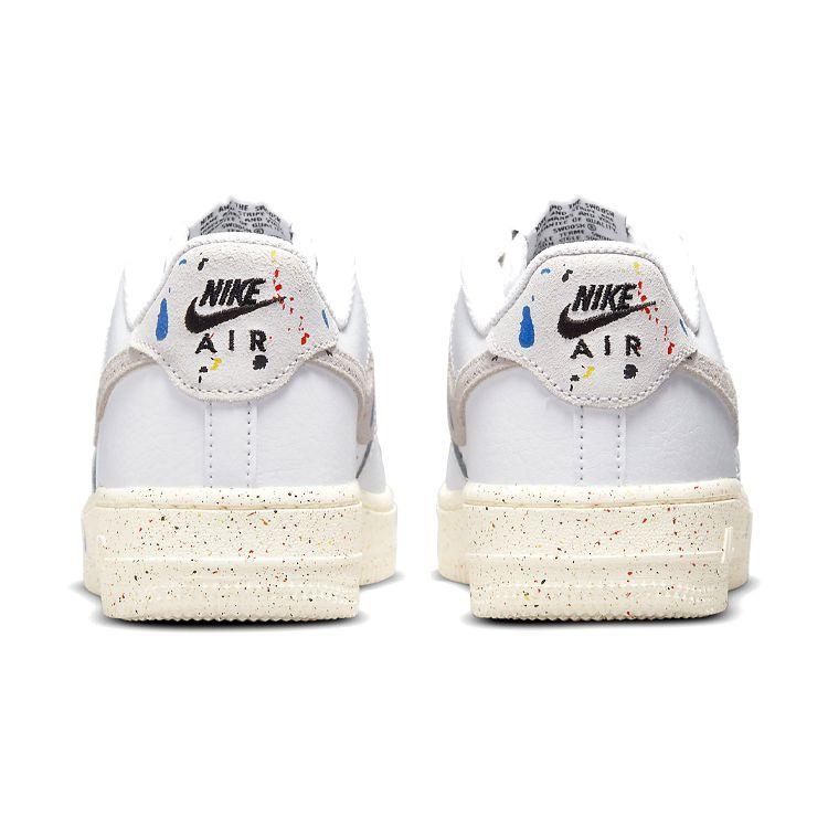 Nike Air Force 1 LV8 3 GS Paint Splatter - White Kids Sneakers Sail DJ2598-100