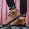 Luxury Men Boots Handmade Leather Casual Men Shoes Comfortable High Quality Ankle Boots Designer Outdoor Walking Shoes Plus Size