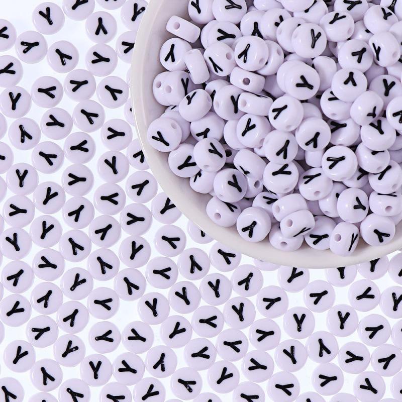 100/Taška DIY Černé a Bílé Anglické Akrylové Korálky s Písmeny Ručně Vyráběné Náramky Náhrdelníky Korálkové Doplňky