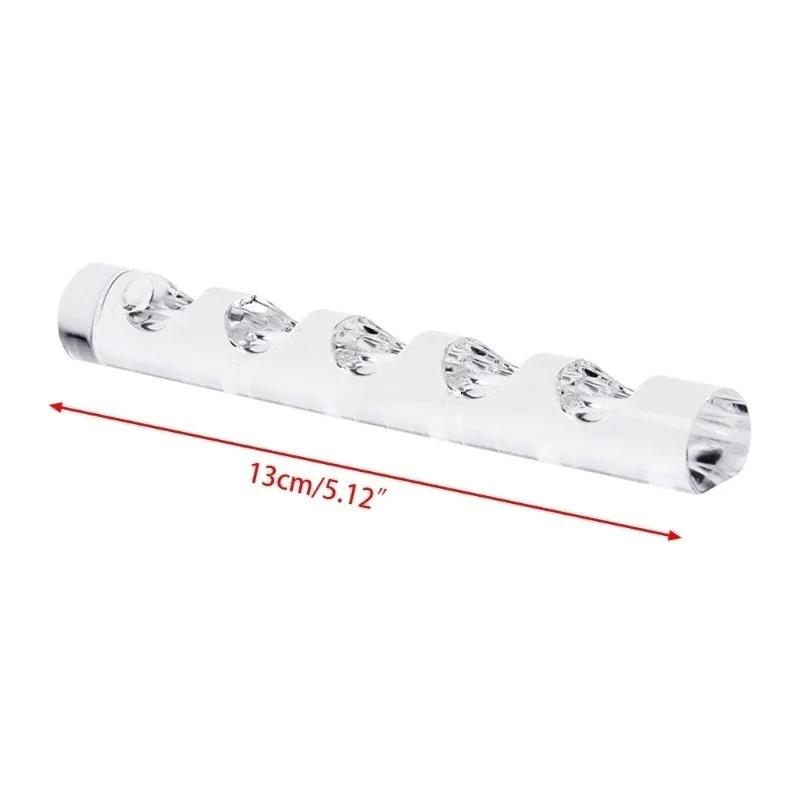 Transparent Acrylic Pen Holder Simple Style Painting Brush Holder Stand Display Office Supplies Desk Accessories 5 Grid