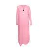 Women's Fashionable Casual V-neck Long-sleeved Color Dress