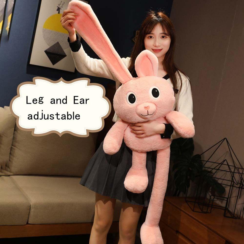 Stuffed Animal Long Ears Rabbit Doll Bunny Plush Doll Rabbit Plush Toy Long-legged Rabbit Doll