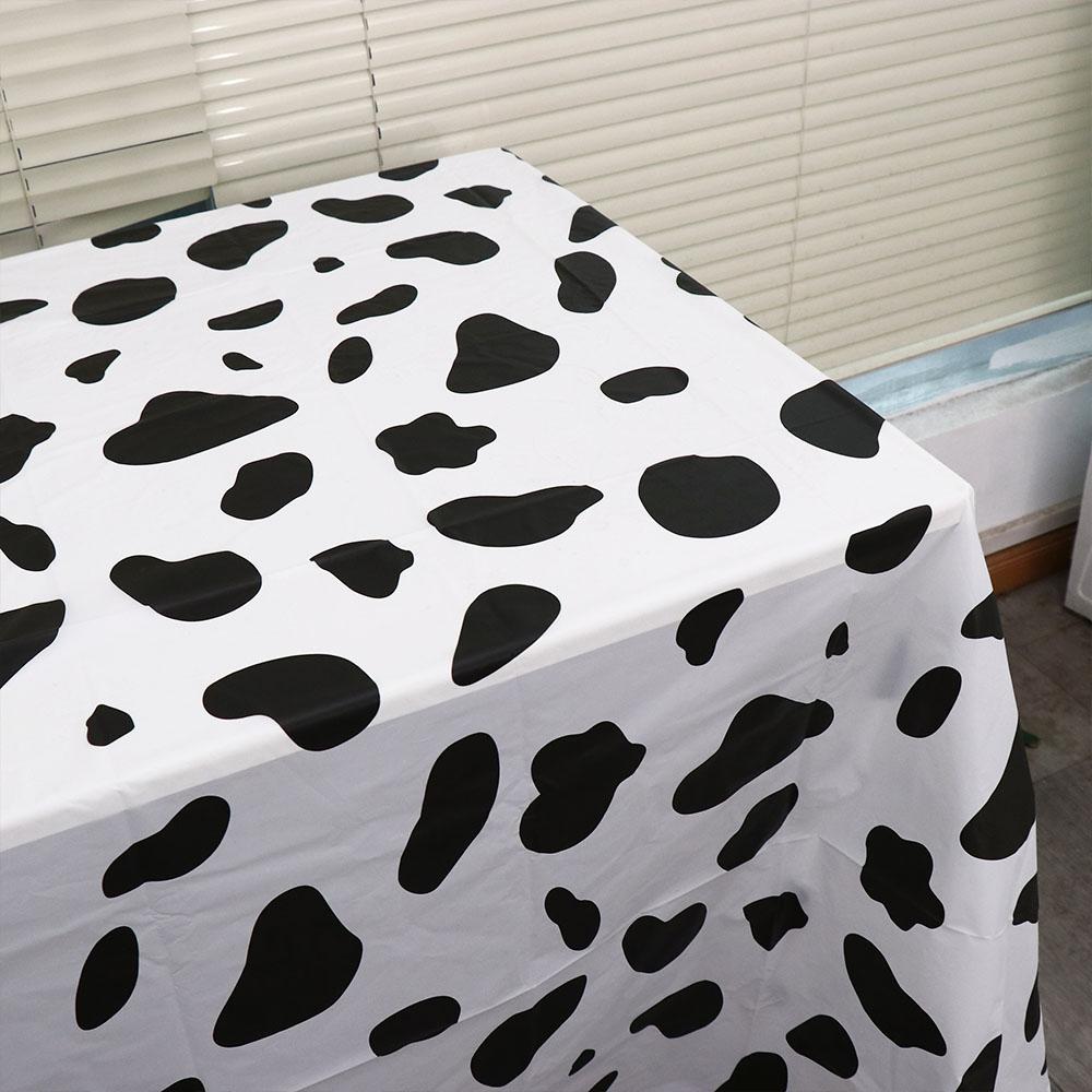 Disposable Cow Print Tablecloth Picnic Cloth Table Decorative Cloth  Birthday/weeding Party