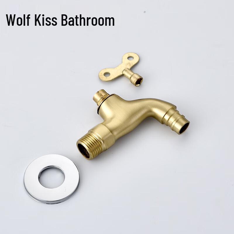 Wolf's Kiss Outdoor Lockable Copper Washing Machine Faucet