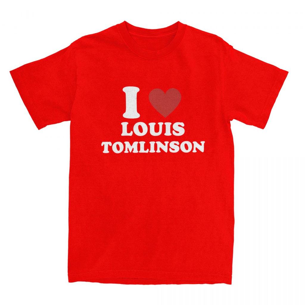 Men T-Shirt I Love Louis Tomlinsons Amazing 100% Cotton Tees Short Sleeve T Shirt Round Collar Clothes Party