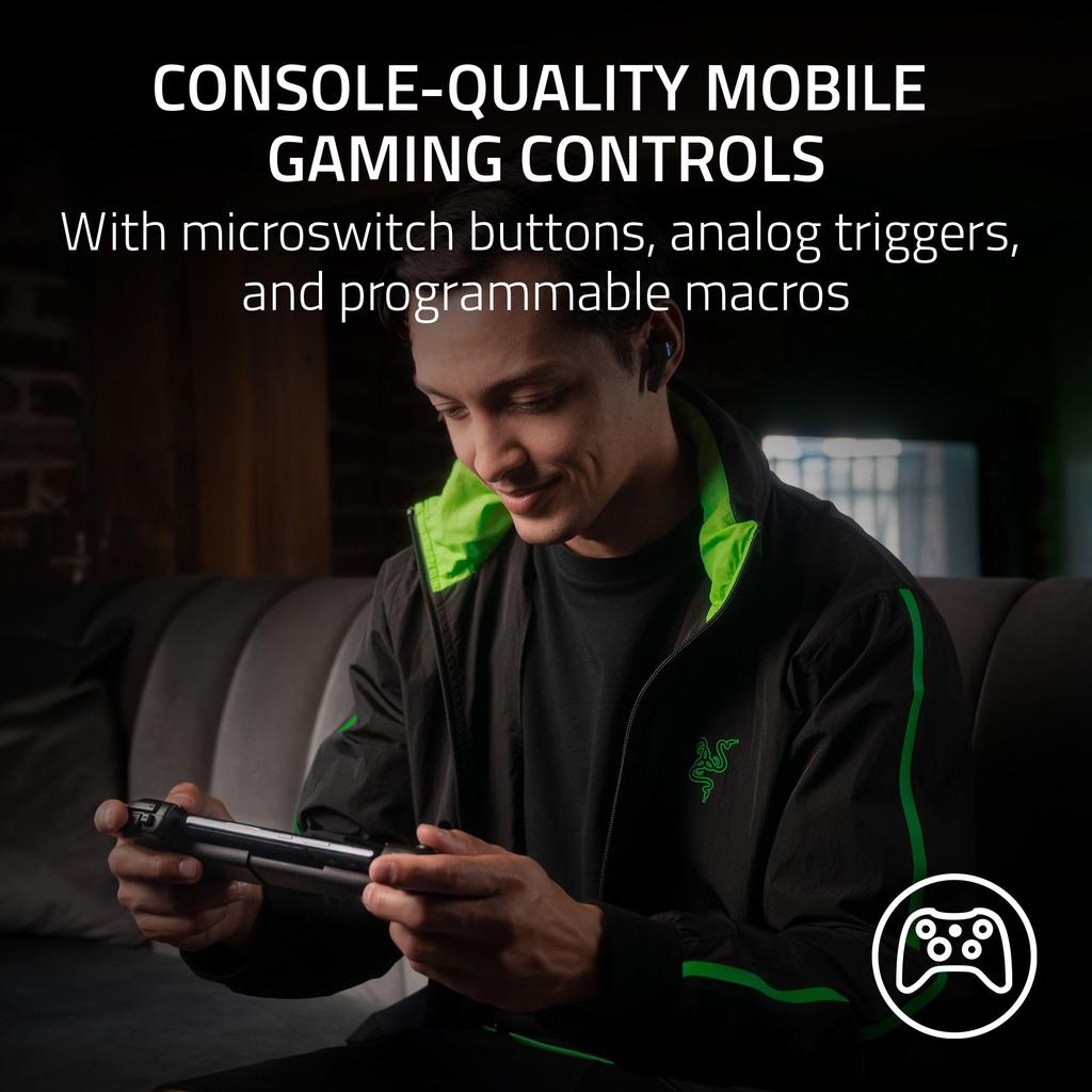 Razer Kishi V2 Gaming Controller for Android iPhone 15 Series Console Quality Control Stream PlayStation Games On Phone Mobile Charging Virtual