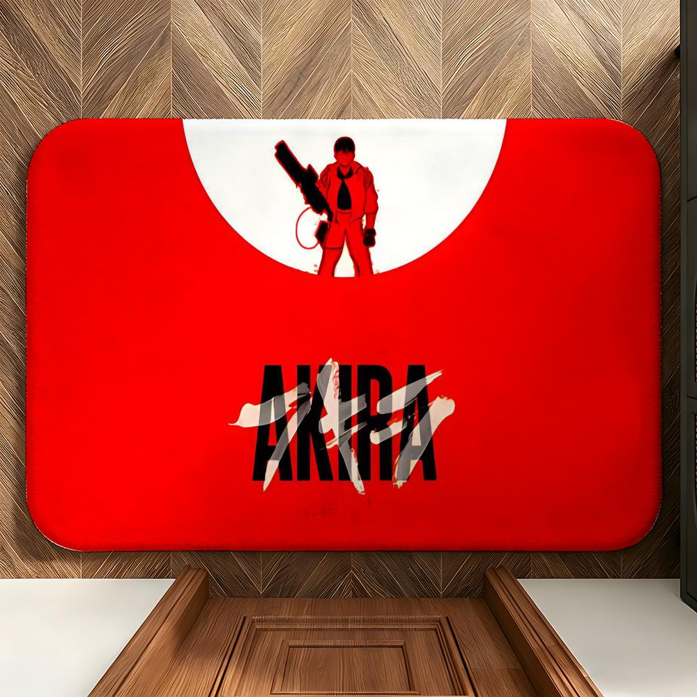 Movie A-AKIRA Floor Mat Soft Flannel Entrance Door Mat Non Slip Absorbent Bathroom Bedroom Floor Rug