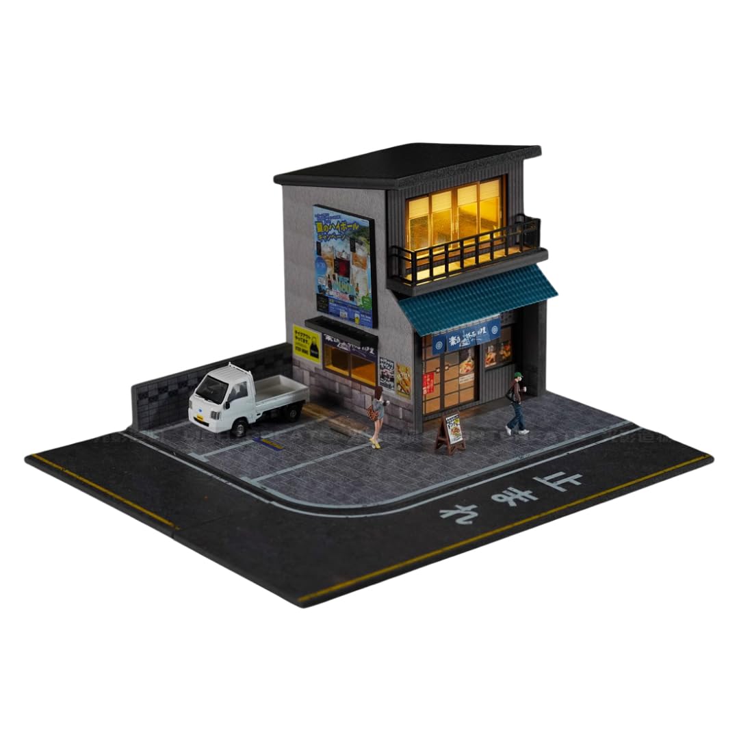 

масштаб японский ресторан и уличный пейзаж диорама модель автомобиля 24DY07 1/64 [Б/У] белый