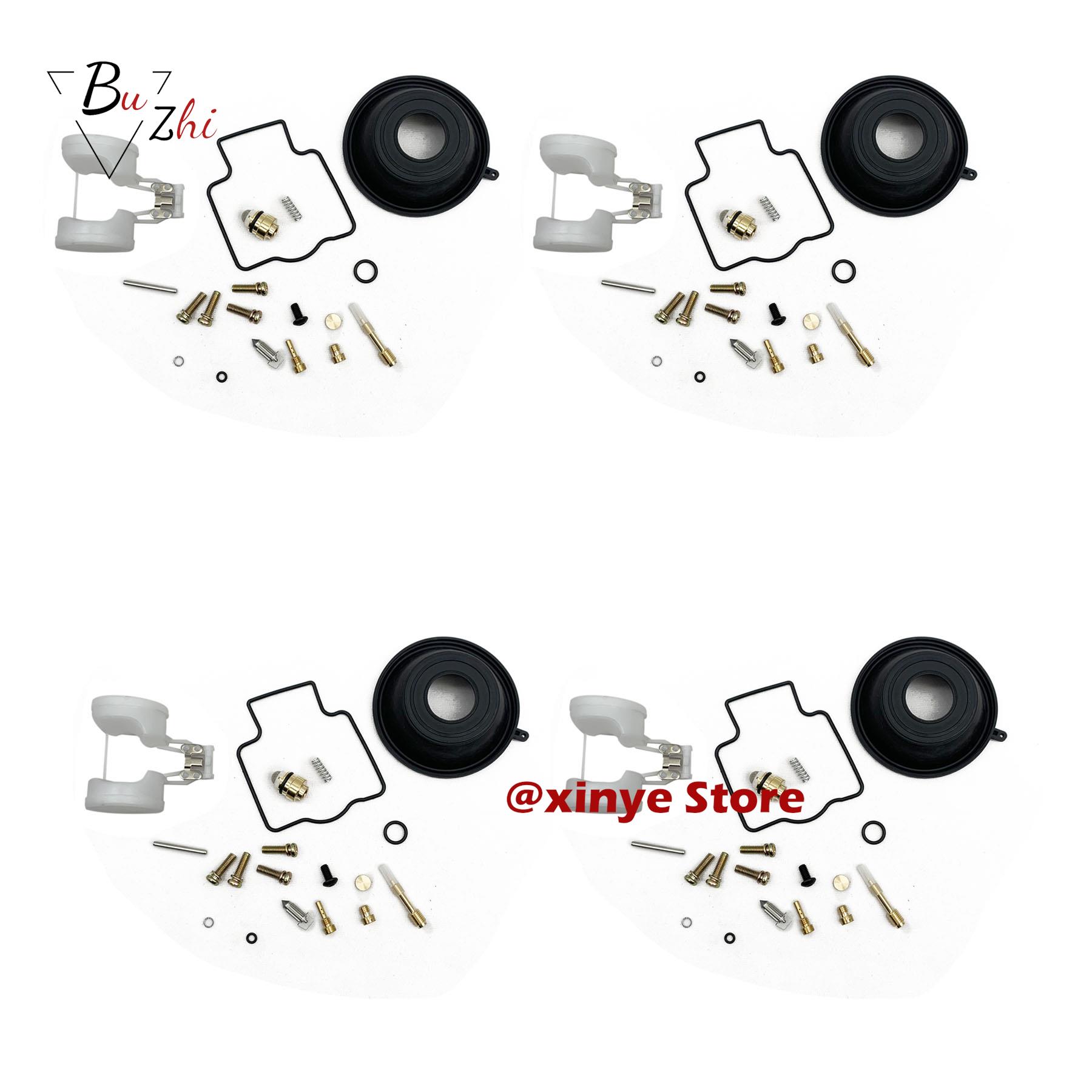 4 set Motorcycle engine carburetor repair kit floating needle seat parts for Yamaha YZF600R YZF 600 YZF600 R 1997-2007 4sets