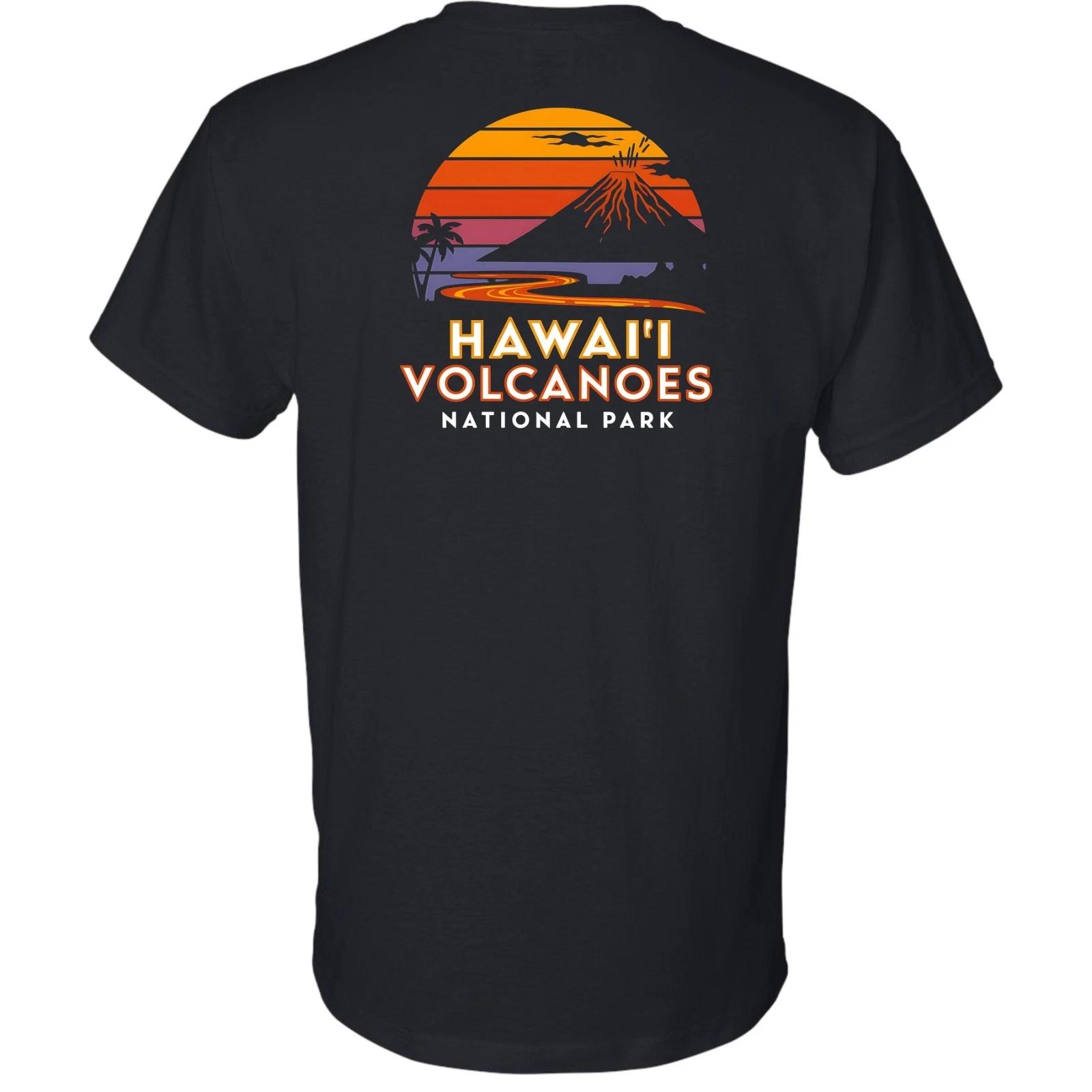 Hawaii Volcanoes National Park T-shirt Black 4XL