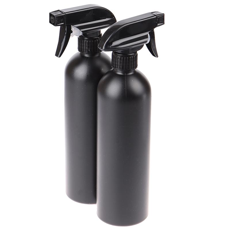 

2x 500ml Plastic Black Trigger Bottle Car Cleaning Spray Multi-function Bottle