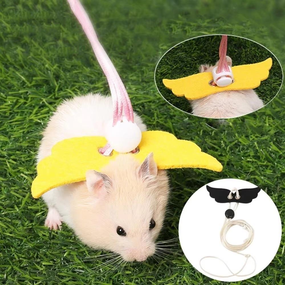 Safety Buckle Small Pet Harness Anti-lost Hamsters Harness Lightweight Guinea Pig Leash Outdoor
