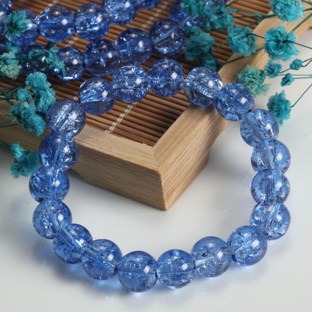 10mm Round Glass Beads Finished Bracelet Creative Design Bead Handmade Modern Mixed Style Trend Hand Jewelry for Women
