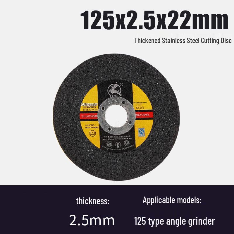 Thickened Stainless Steel Cutting & Grinding Disc for Angle Grinder (100/125/150/180mm)